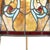 Wood Arts & Crafts Leaded Slag & Jeweled Stained Glass Window with Stylized Owl, Circa 1920 For Sale - Image 7 of 12