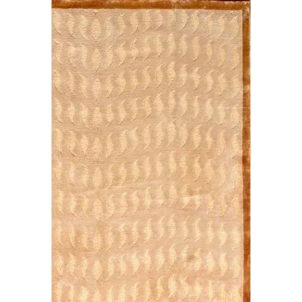 Modern Nepal design rug. Handmade Hand-knotted V. Silk on a Cotton Foundation These rugs bring modern sophistication to...