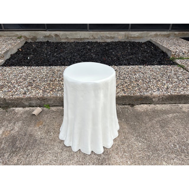 Sculptural Papier-Mâché Draped Table For Sale - Image 10 of 11
