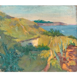 Original Seascape Oil Painting, Ukrainian Artist, 1961 For Sale
