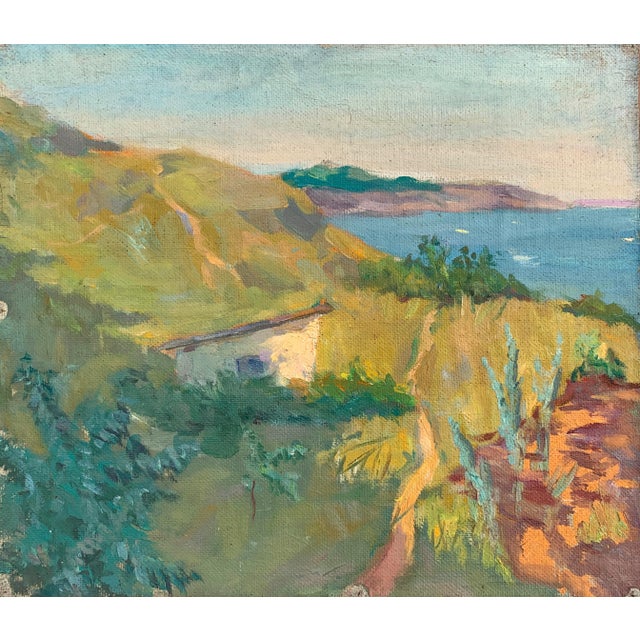 Original Seascape Oil Painting, Ukrainian Artist, 1961 For Sale