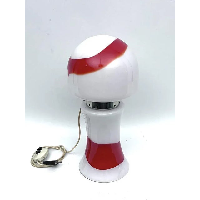 Space Age Murano Glass Table Lamp from Mazzega, Italy, 1970s For Sale - Image 12 of 12