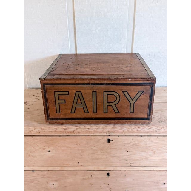 Wood Antique Fairbanks Fairy Soap Crate For Sale - Image 7 of 9