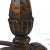 Pair of Fire Dogs Andirons With Hammered Texture and Cannonball Crown For Sale - Image 6 of 8