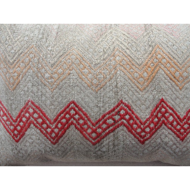 White Kilim Rug Pillow Cover For Sale - Image 8 of 10