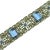 Art Deco Vintage Art Deco Czech Sapphire Crystal Bracelet 1930s For Sale - Image 3 of 8