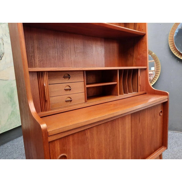1960s Danish Teak Office Secretary, 1960s For Sale - Image 5 of 17