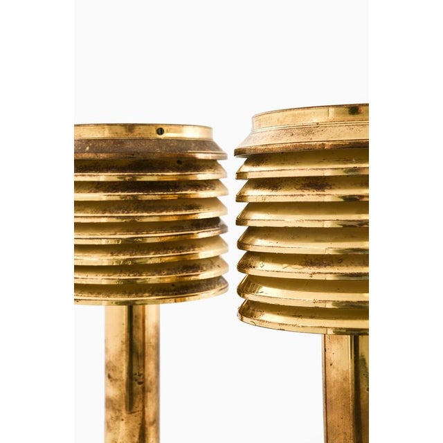 This rare pair of table lamps, model b-142, was designed by hans-agne jakobsson and produced by his company in markaryd,...