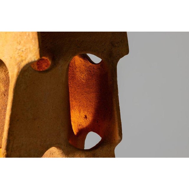Flamme Lamp in Terracotta by Guy Bareff, France, 1970s For Sale - Image 16 of 18