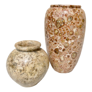 Stone Vases - A Pair of 2