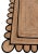 Boho Chic 2.6'x6' Black Trim Jute Scallop Braided Handmade Rug For Sale - Image 3 of 12