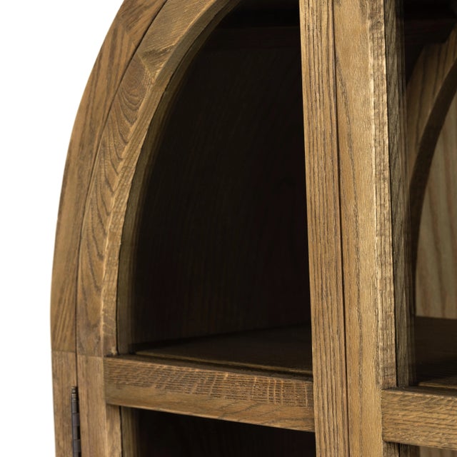 Contemporary Four Hands Tolle Cabinet, Drifted Oak Solid For Sale - Image 3 of 12