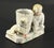 Victorian 1880's German Conta & Boehme Porcelain Match Holder & Striker Baby & Puppy For Sale - Image 3 of 11