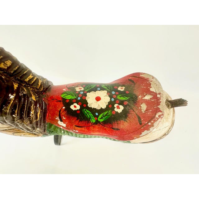 Carved Wooden Hand-Painted Carousel Horse, 1900s For Sale - Image 10 of 18