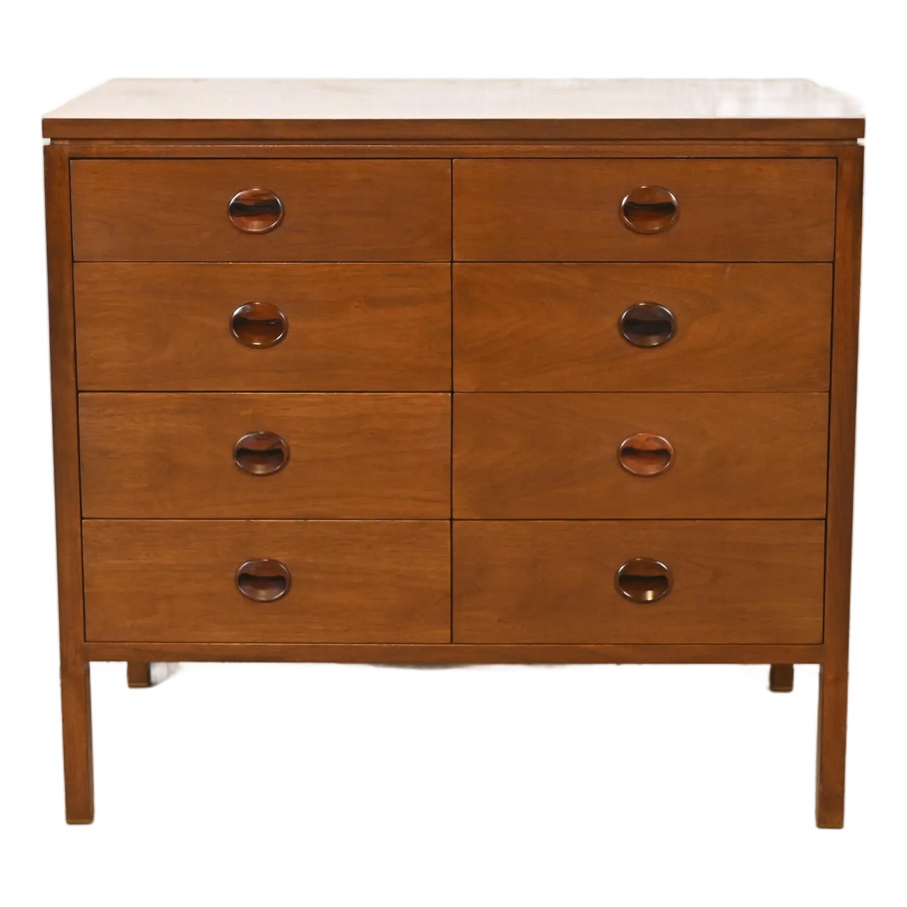 Edward Wormley for Dunbar Mid-Century Modern Walnut and Rosewood Eight ...