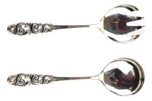 Salad Servers in 830 Silver from Mylius NM, Norway, 1960s, Set of 2