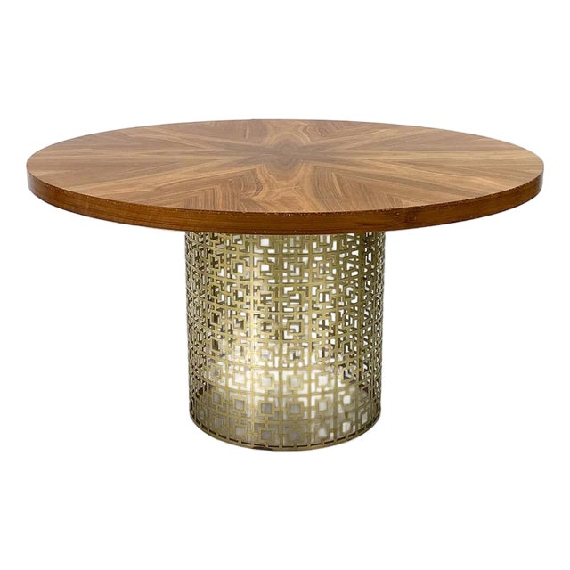Jonathan Adler "Nixon" Brass Dining Table For Sale