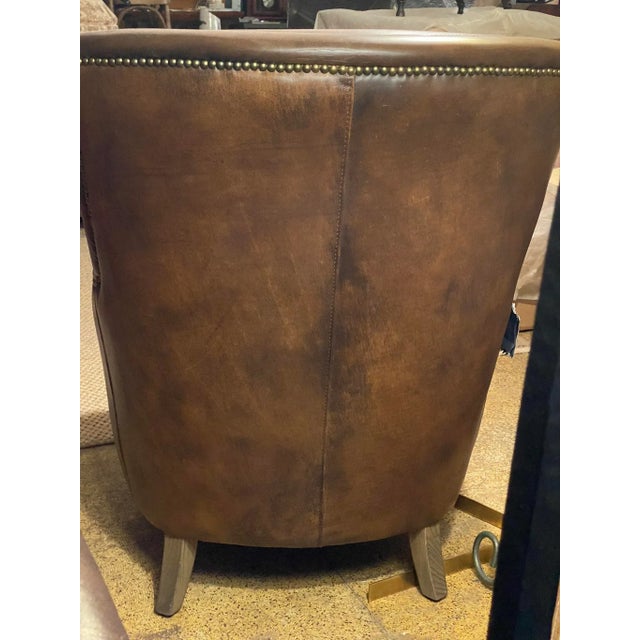 Timothy Oulton Timothy Oulton “Vintage Coffee Leather” Chair For Sale - Image 4 of 13