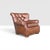 Wood 1990s English Churchill Leather Armchair With Rolled Arms & Brass Nailhead Trim For Sale - Image 7 of 12