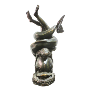 Grand Tour Bronze of Winged Eros on Dolphin
