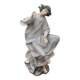 Lladro Porcelain Angel Figurine Retired 1976 Vintage Spain For Sale