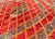 Mid 20th Century Mid 20th Century Midcentury Moroccan Rug With Orange, Red, Brown Diamonds and Blue Fringe Detail For Sale - Image 5 of 7
