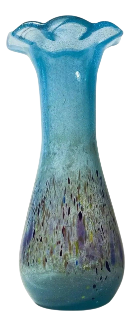 Vintage Modern Glass Vase by Budveszel Gyula, Hungary, 1990s