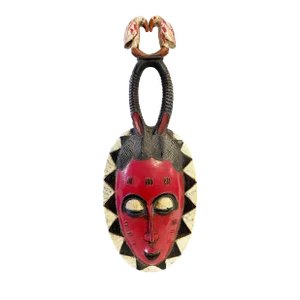 1950s Vintage African Guru Portrait Bird Mask