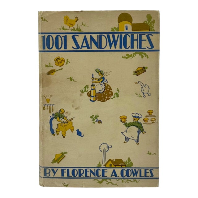 1001 Sandwiches by Florence A. Cowles 1936 Recipe Book For Sale