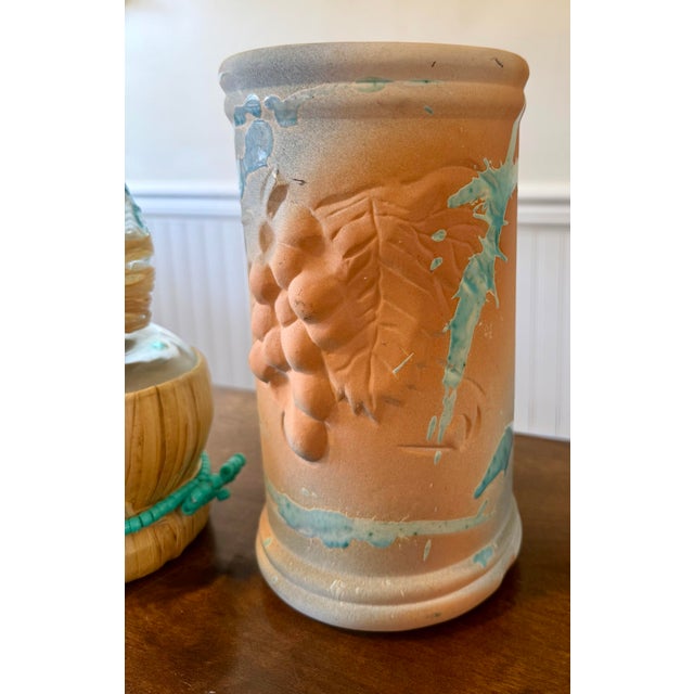 Late 20th Century Twisted Spiral Botero Wine Bottle and Wine Chiller For Sale - Image 10 of 12