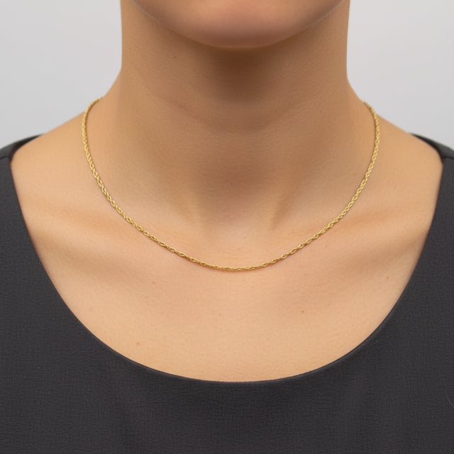 Vintage Italian 18k Gold Bright Cut Work Woven Snake Chain For Sale - Image 9 of 9
