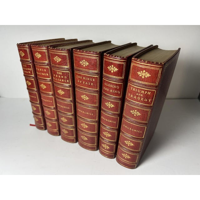 First editions of each volume in Churchill’s World War II masterpiece. Six volumes of The Second World War: The Gathering...