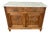 Antique French Marble Top Oak Sideboard For Sale