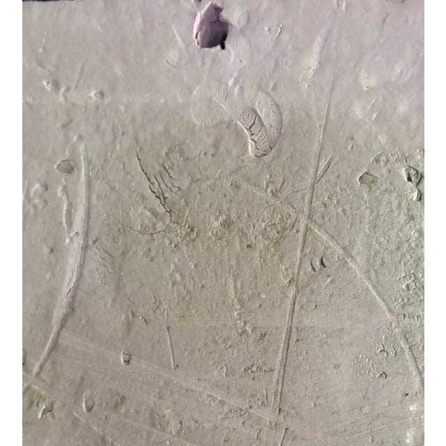 Tall Abstract Figurative Painting on Styrofoam by Christopher Shoemaker, Signed 48” High For Sale - Image 6 of 8