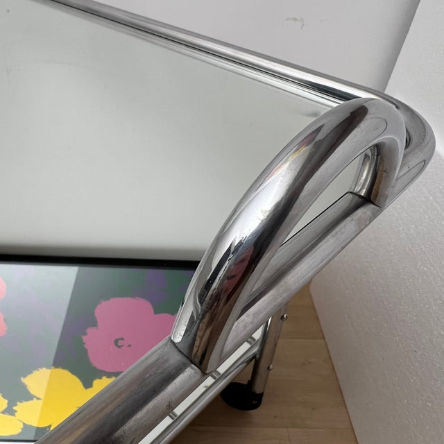 Art Deco Chromed Steel Bar Cart by Robert Mallet-Stevens, France, 1925 For Sale - Image 4 of 18