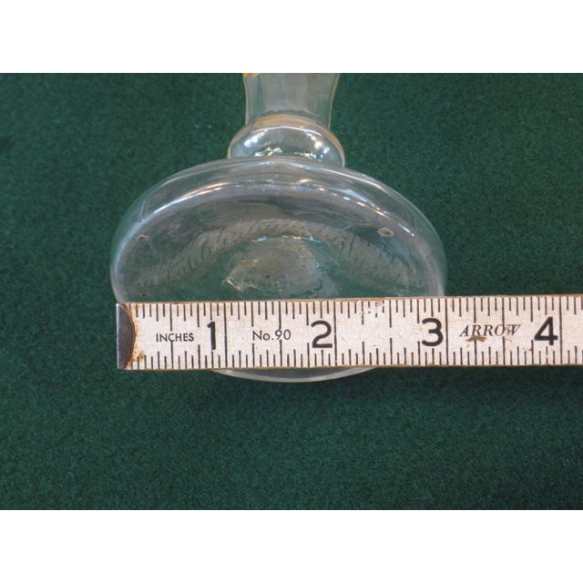 19th Century Vase Enameled Bohemian Glass Hand Painted & Worked Blown Glass Victorain For Sale - Image 12 of 12