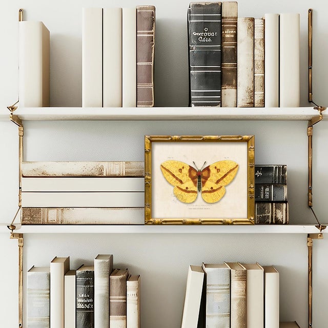 This is our yellow butterfly print from our vintage "Garden Friends" series. Please note there are many butterflies in...