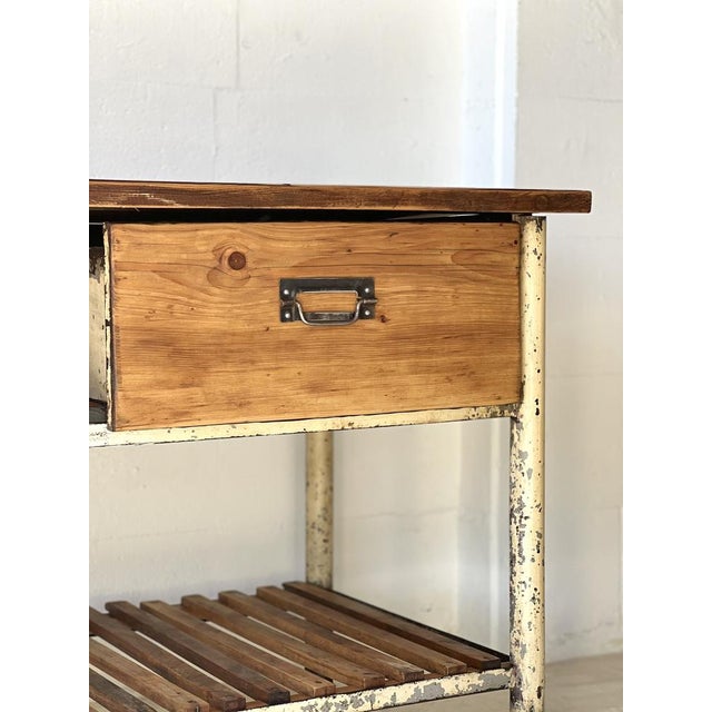 Vintage Industrial Workbench, 1960 For Sale - Image 18 of 18