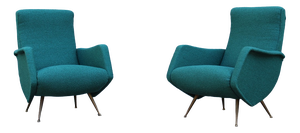 Armchairs by Aldo Morbelli for Isa Bergamo, Italy, 1950s, Set of 2
