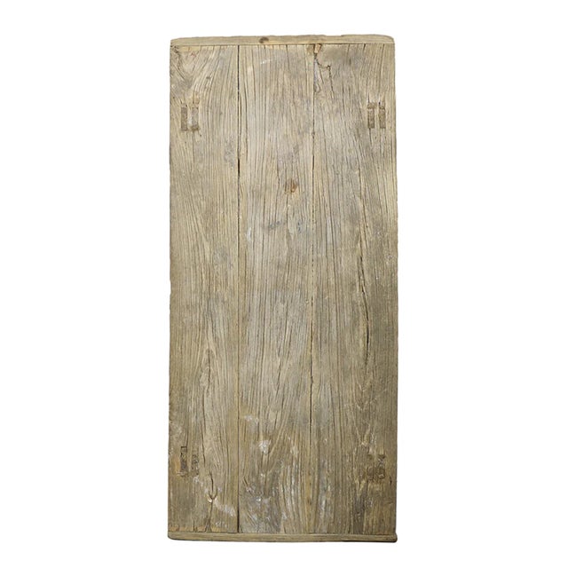 2020s Matthew Izzo Home Small Reclaimed Solid Wood Village Console For Sale - Image 5 of 6