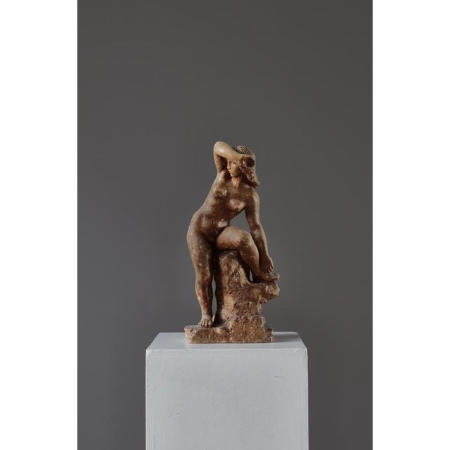 Ejnar Breinholt, Figurative Sculpture of Standing Woman, 1930s, Plaster For Sale - Image 3 of 18