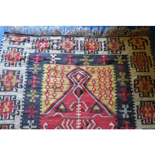 Pink Antique Anatolian Rug, 1900 For Sale - Image 8 of 12