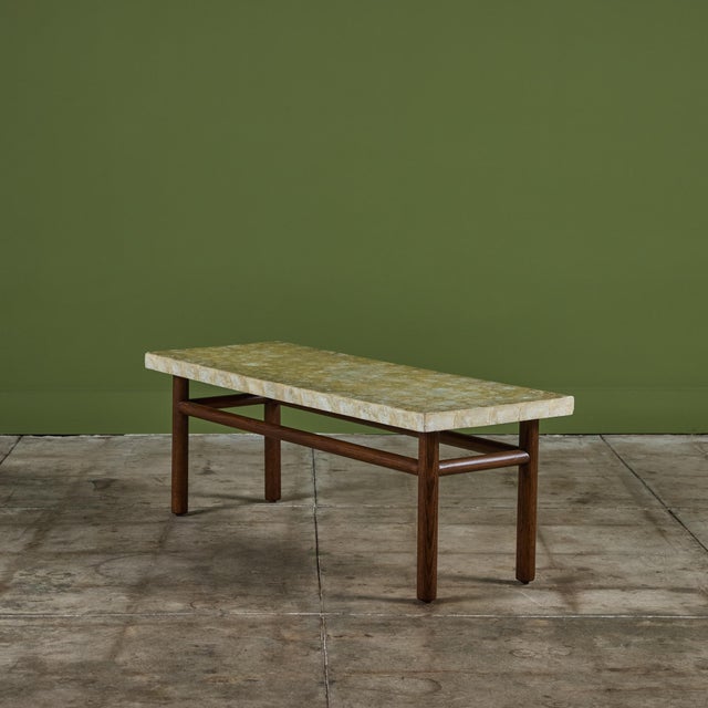 t.h Robsjohn Gibbings Capiz Shell Coffee Table for Widdicomb For Sale - Image 9 of 12