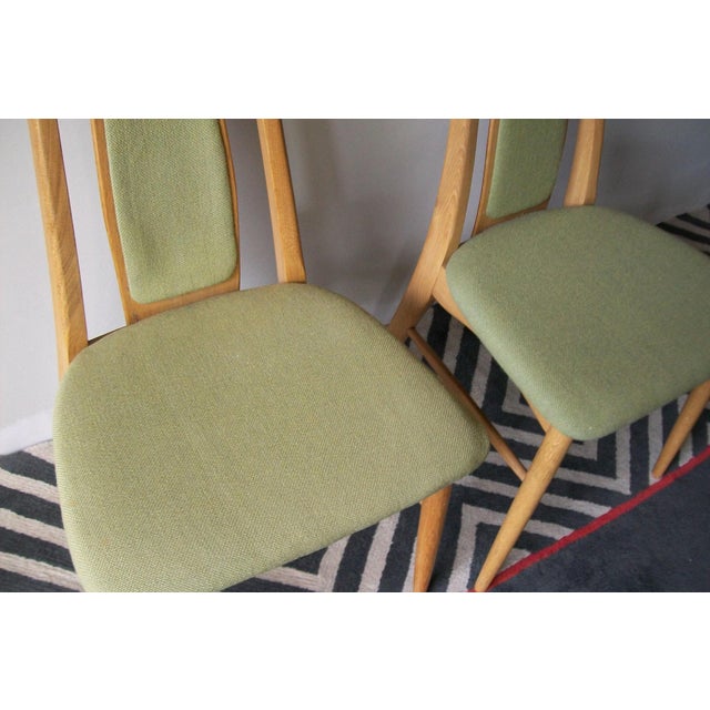 Niels Koefoed Set of Vintage Oak Eva Side Chairs by Niels Koefoed For Sale - Image 4 of 8