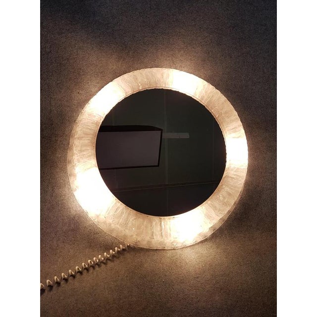 Round Mirror from Hillebrand, 1970s For Sale - Image 4 of 7