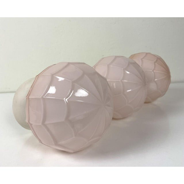 Art Deco Pastel Glass and Bakelite Light from Thabur, 1930s For Sale - Image 3 of 10