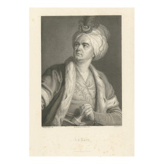 After Simon-Bernard Lenoir, Le Kain in Costume, Engraving, 1788 For Sale