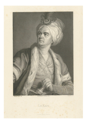 After Simon-Bernard Lenoir, Le Kain in Costume, Engraving, 1788