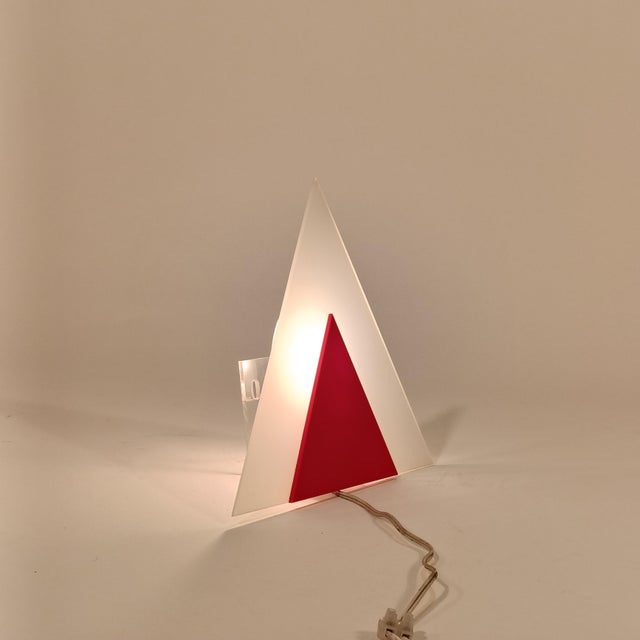 Italian Geometric Sconce from Guzzini, 1970s For Sale - Image 7 of 12