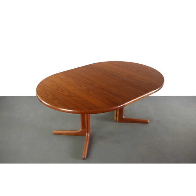 Glostrup Møbelfabrik Glostrup Teak Dining Table w/ Leaf For Sale - Image 4 of 4